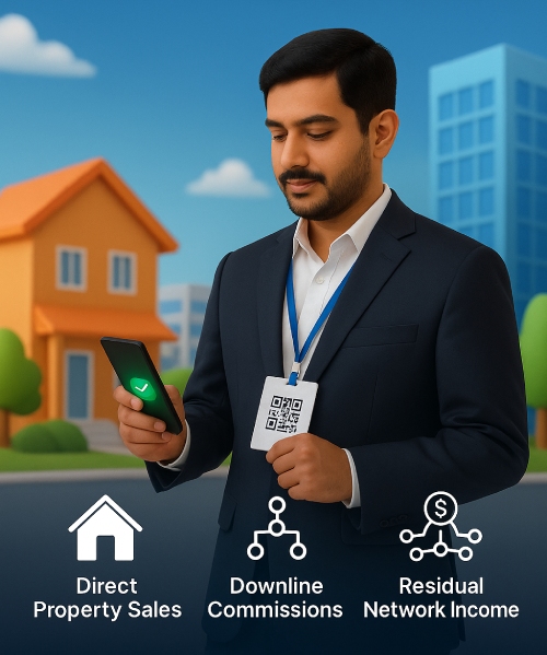 Real-estate MLM with CRM